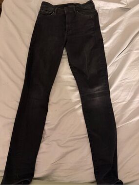 MOTHER Black Skinny Jeans